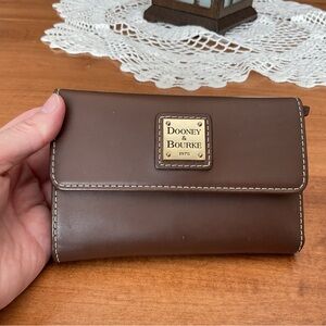 Dooney & Bourke Dark Brown Wexford Flap Wallet